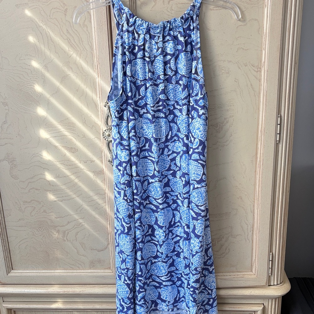 Blue Patterned Women's Swim Coverup - Picture 4 of 6